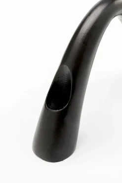 New KARE Design Świecznik podwójny z aluminium czarny 23x13 cm - KARE