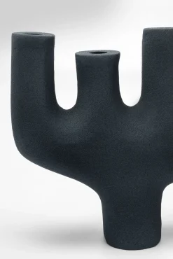 Sale KARE Design Świecznik 6Stickers 47x26 cm aluminium czarny - KARE