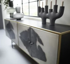 Sale KARE Design Świecznik 6Stickers 47x26 cm aluminium czarny - KARE