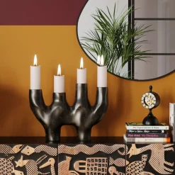 Clearance KARE Design Świecznik 4Stickers 60x44 cm aluminium brązowo-czarny - KARE