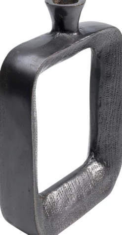 Outlet KARE Design Świecznik Tanu 20x30 cm aluminium czarny - KARE