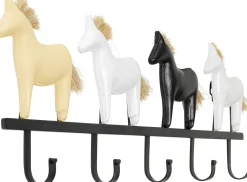 Online KARE Design Wieszak ścienny czarna stal motyw zwierzęcy konie 63x22 cm - KARE