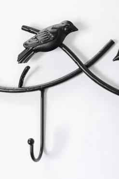 Best KARE Design Wieszak ścienny czarny stalowy ptaki 71 cm - KARE