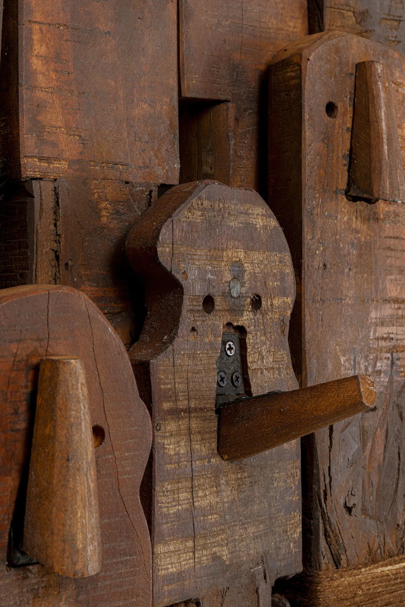 Sale KARE Design Wieszak ścienny drewno z recyklingu 65x180 cm - KARE