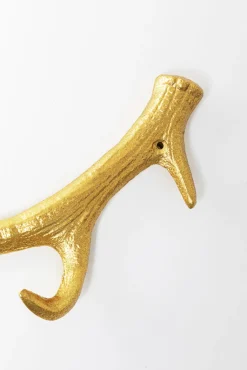 Best KARE Design Wieszak ścienny stalowy złote poroże 35 cm - KARE