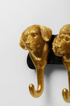 Online KARE Design Wieszak Dog Family złoty 31cm - KARE