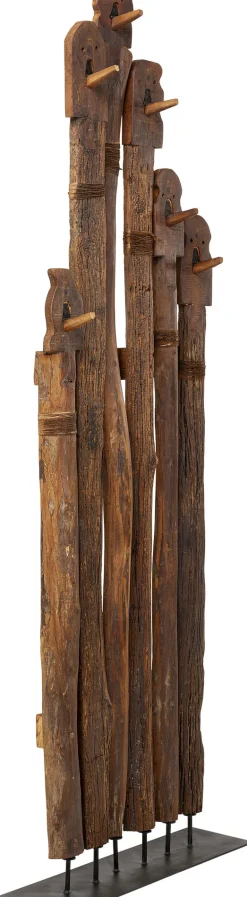 Sale KARE Design Wieszak stojący drewno z recyklingu 75x220 cm - KARE