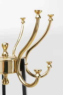 Clearance KARE Design Wieszak stojący Luna 39x166 cm czarno-złoty - KARE