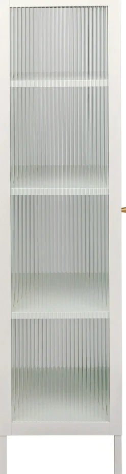 Sale KARE Design Witryna 1-drzwiowa biała stal i szkło 50x150 cm - KARE