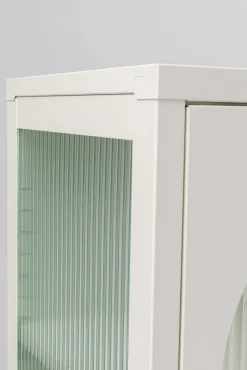 Sale KARE Design Witryna 1-drzwiowa biała stal i szkło 50x150 cm - KARE