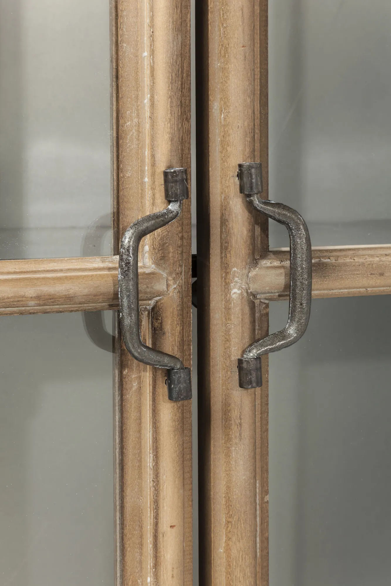 Hot KARE Design Witryna Kontor 187x97 cm szaro-drewniana - KARE