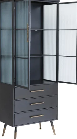 Clearance KARE Design Witryna La Gomera 72x182 cm grafitowa - KARE