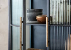 Clearance KARE Design Witryna La Gomera 72x182 cm grafitowa - KARE