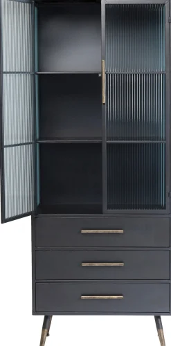 Clearance KARE Design Witryna La Gomera 72x182 cm grafitowa - KARE