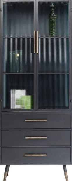 Clearance KARE Design Witryna La Gomera 72x182 cm grafitowa - KARE