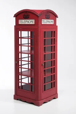 New KARE Design Witryna London Telephone 140x53 cm czerwona - KARE