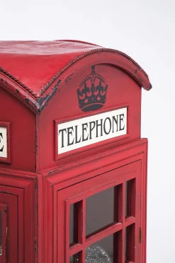 New KARE Design Witryna London Telephone 140x53 cm czerwona - KARE
