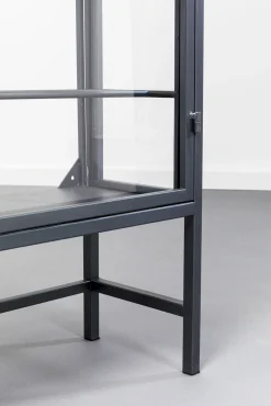 Best KARE Design Witryna na wina loft 2-drzwiowa stal i szkło 75x180 cm - KARE