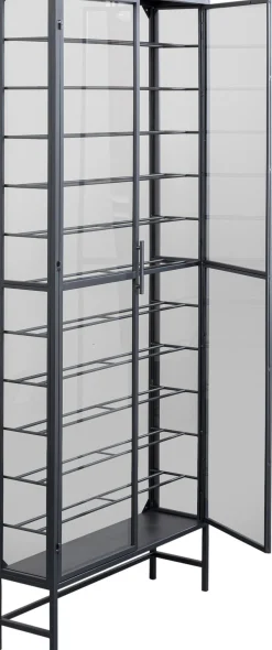 Best KARE Design Witryna na wina loft 2-drzwiowa stal i szkło 75x180 cm - KARE