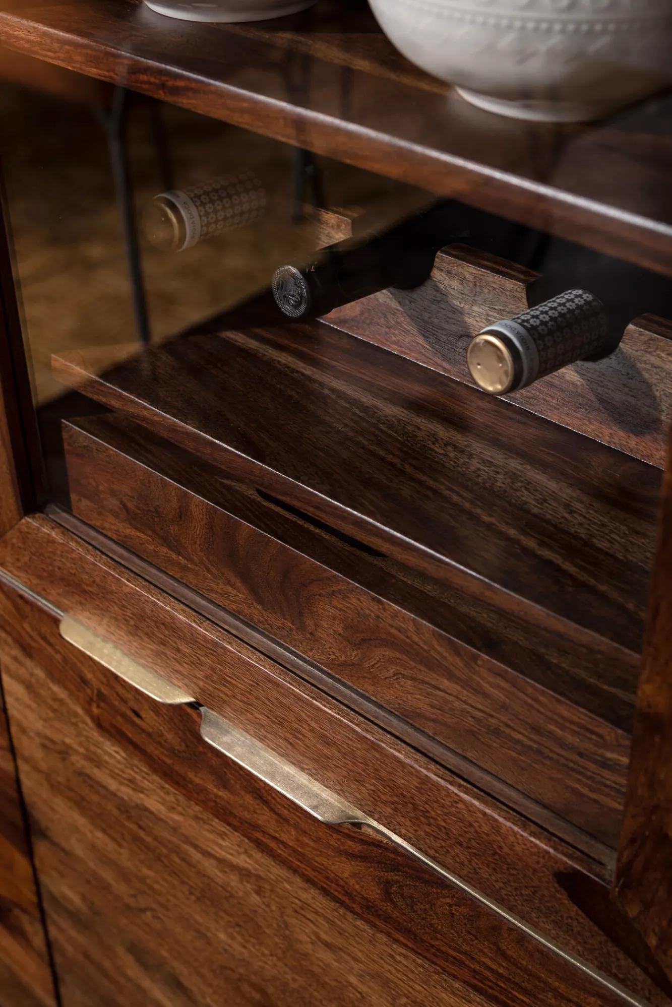 Outlet KARE Design Witryna Ravello 100x140 cm mango brązowa - KARE