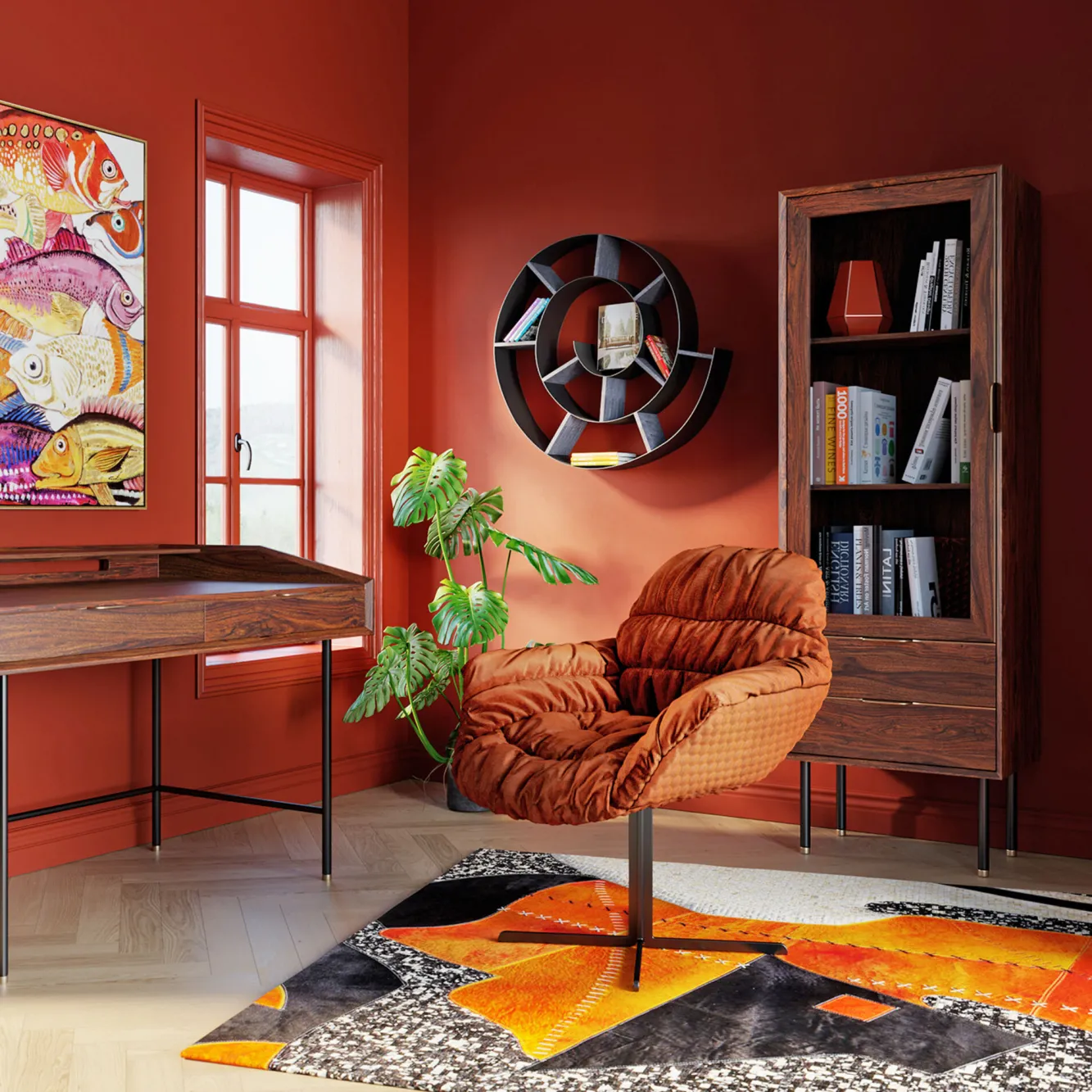 Online KARE Design Witryna Ravello 55x170 cm mango brązowa - KARE