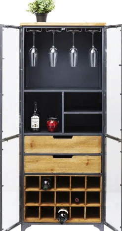 Fashion KARE Design Witryna Refugio 60x156 cm antracytowa - KARE