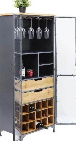 Fashion KARE Design Witryna Refugio 60x156 cm antracytowa - KARE