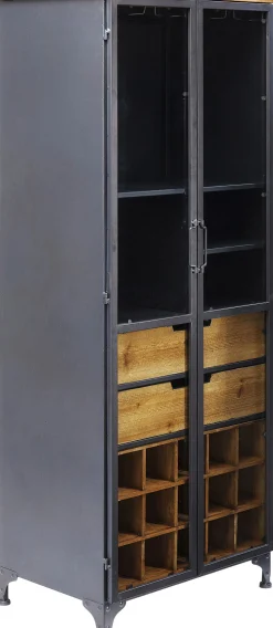 Fashion KARE Design Witryna Refugio 60x156 cm antracytowa - KARE