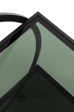 Outlet KARE Design Wózek barowy Loft 74x85 cm czarny półki szklane - KARE