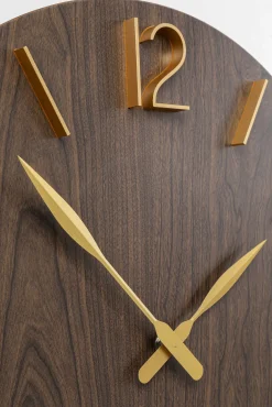 Best KARE Design Zegar Bruno Ø50 cm brązowo-złoty - KARE