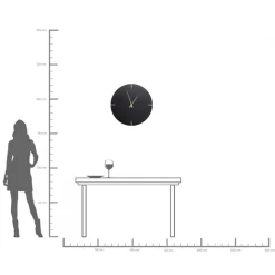 Sale KARE Design Zegar ścienny Andrea Ø60 cm czarny - KARE