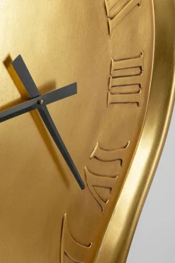 Discount KARE Design Zegar ścienny Big Drop 92x127 cm złoty - KARE