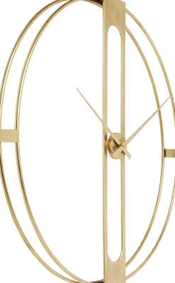 Clearance KARE Design Zegar ścienny Clip ∅107 cm złoty - KARE