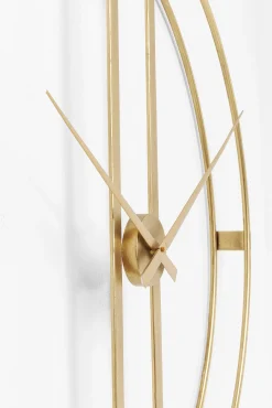 Clearance KARE Design Zegar ścienny Clip ∅107 cm złoty - KARE