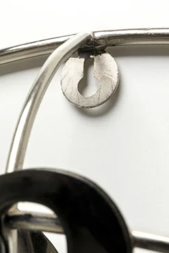 New KARE Design Zegar ścienny Fan Blade Ø61 srebrny - KARE