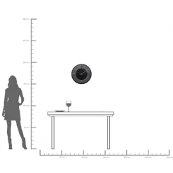 Discount KARE Design Zegar ścienny Leonardo Ø49 cm czarno-złoty - KARE