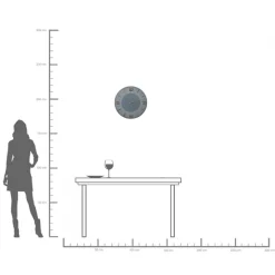 Hot KARE Design Zegar ścienny Leonardo Ø49 cm szaro-złoty - KARE