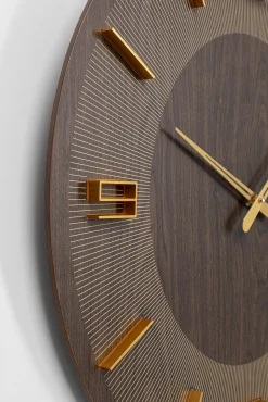 Hot KARE Design Zegar ścienny Levi Ø60 cm brązowy - KARE