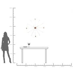 Online KARE Design Zegar ścienny Like Umbrella Ø100 cm różowe złoto - KARE