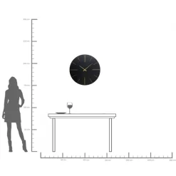 Clearance KARE Design Zegar ścienny Luca Ø70 cm czarny - KARE