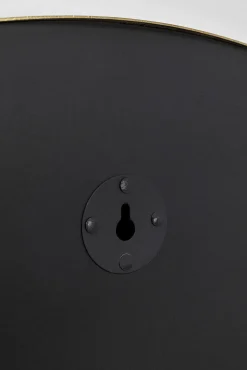 Outlet KARE Design Zegar ścienny nowoczesny czarno-złoty Ø76 cm - KARE