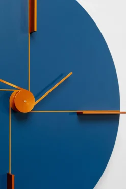 Outlet KARE Design Zegar ścienny nowoczesny okrągły niebieski Ø30 cm - KARE