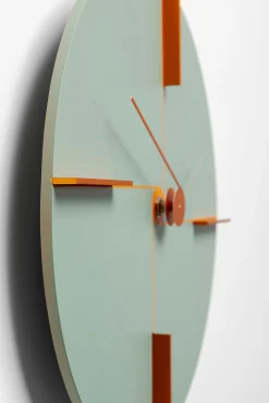New KARE Design Zegar ścienny nowoczesny okrągły zielony Ø30 cm - KARE
