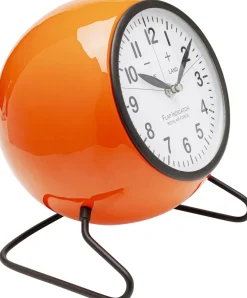 Online KARE Design Zegar stołowy mały w kolorze pomarańczowym 18x21 cm - KARE