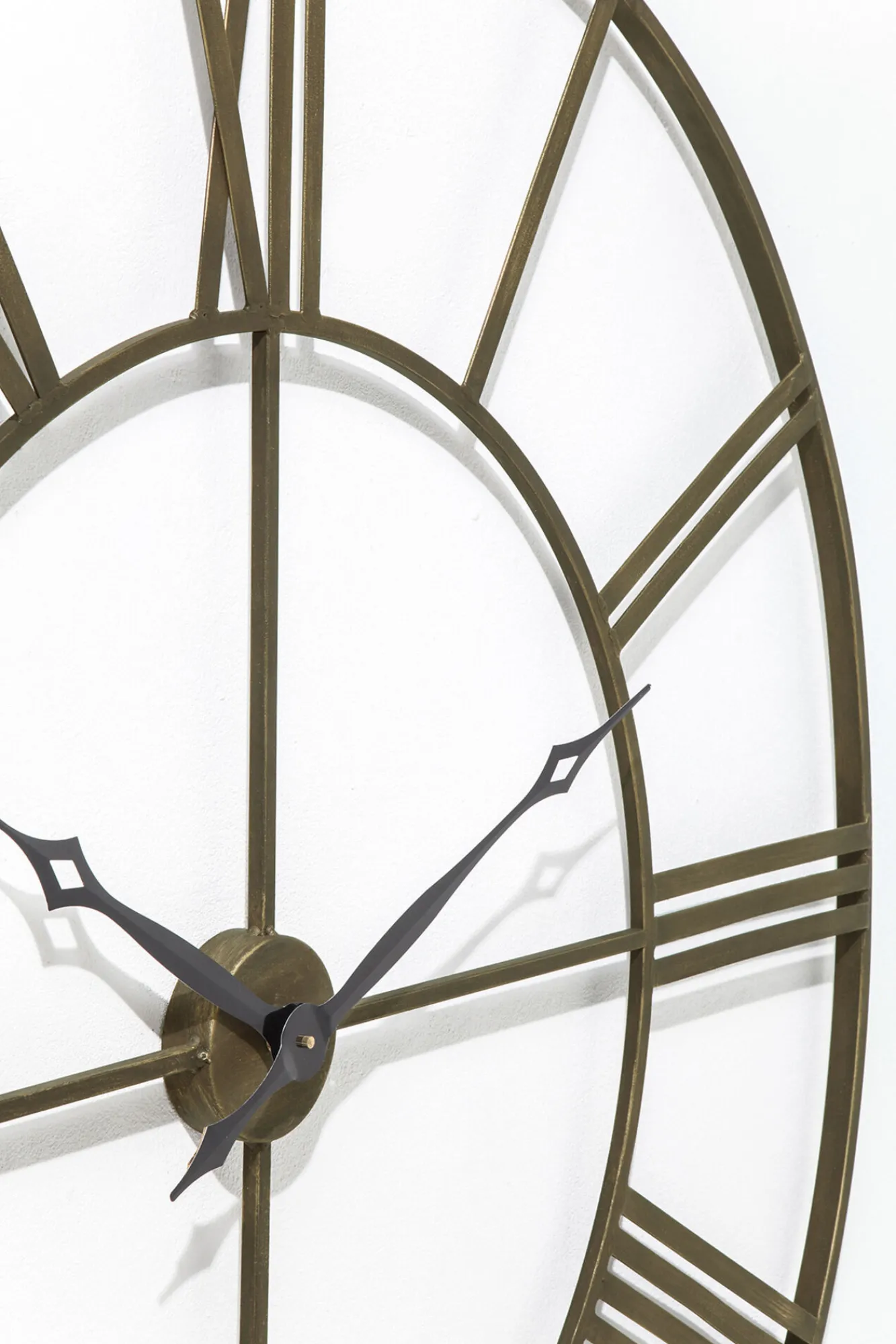 Hot KARE Design Zegar wiszący Factory Ø121 cm brązowy - KARE