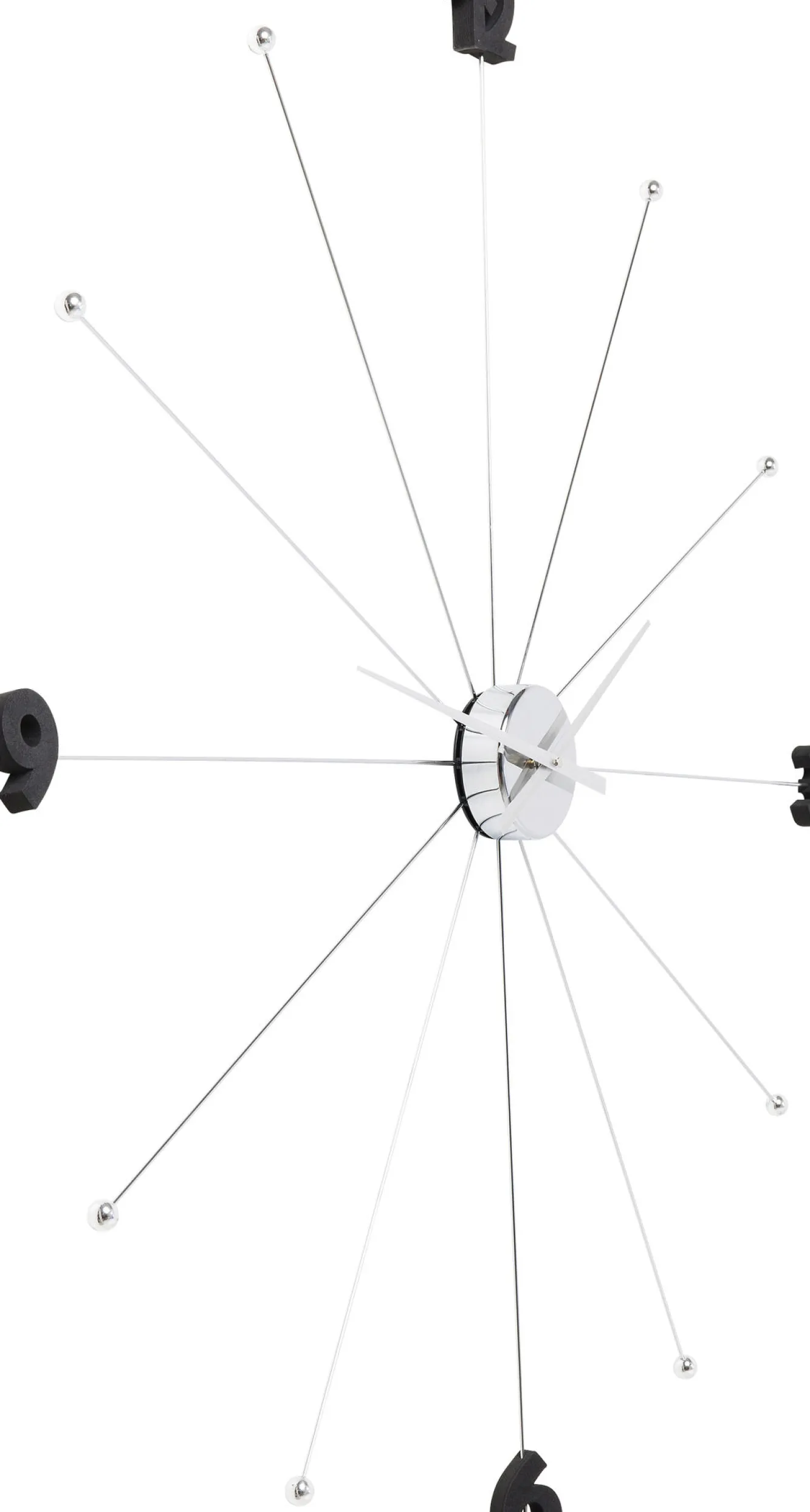 Best KARE Design Zegar wiszący Like Umbrella Ø100 cm chromowy - KARE