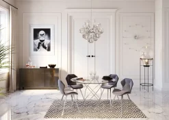 Online KARE Design Zegar wiszący Like Umbrella Balls Ø60 cm srebrny - KARE