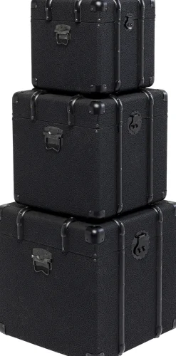 New KARE Design Zestaw 3 skrzyń - kuferków czarnych - KARE