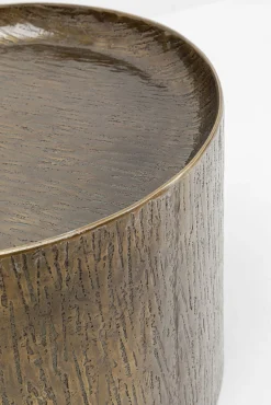 New KARE Design Zestaw 2 stolików kawowych kolor brązowy aluminium wykończenie mosiężne - KARE