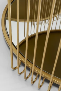 Clearance KARE Design Zestaw 2 stolików kawowych blaty i półki lustrzane rama złota - KARE